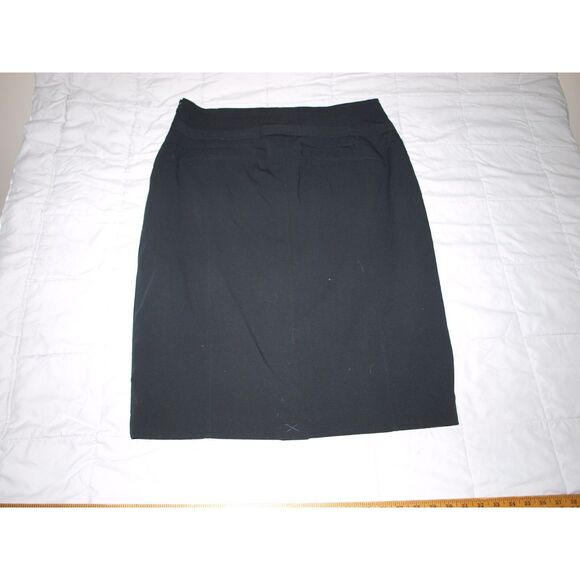Worthington Women’s Size 18 Black A-Line Skirt Career Wear Knee Length - Picture 4 of 6